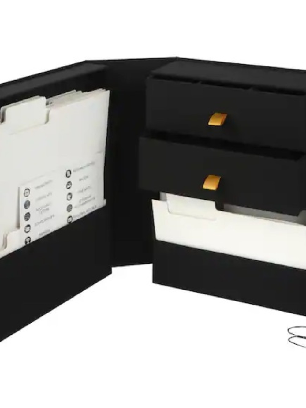 Recollections Desk Organizer with Gold Hardware